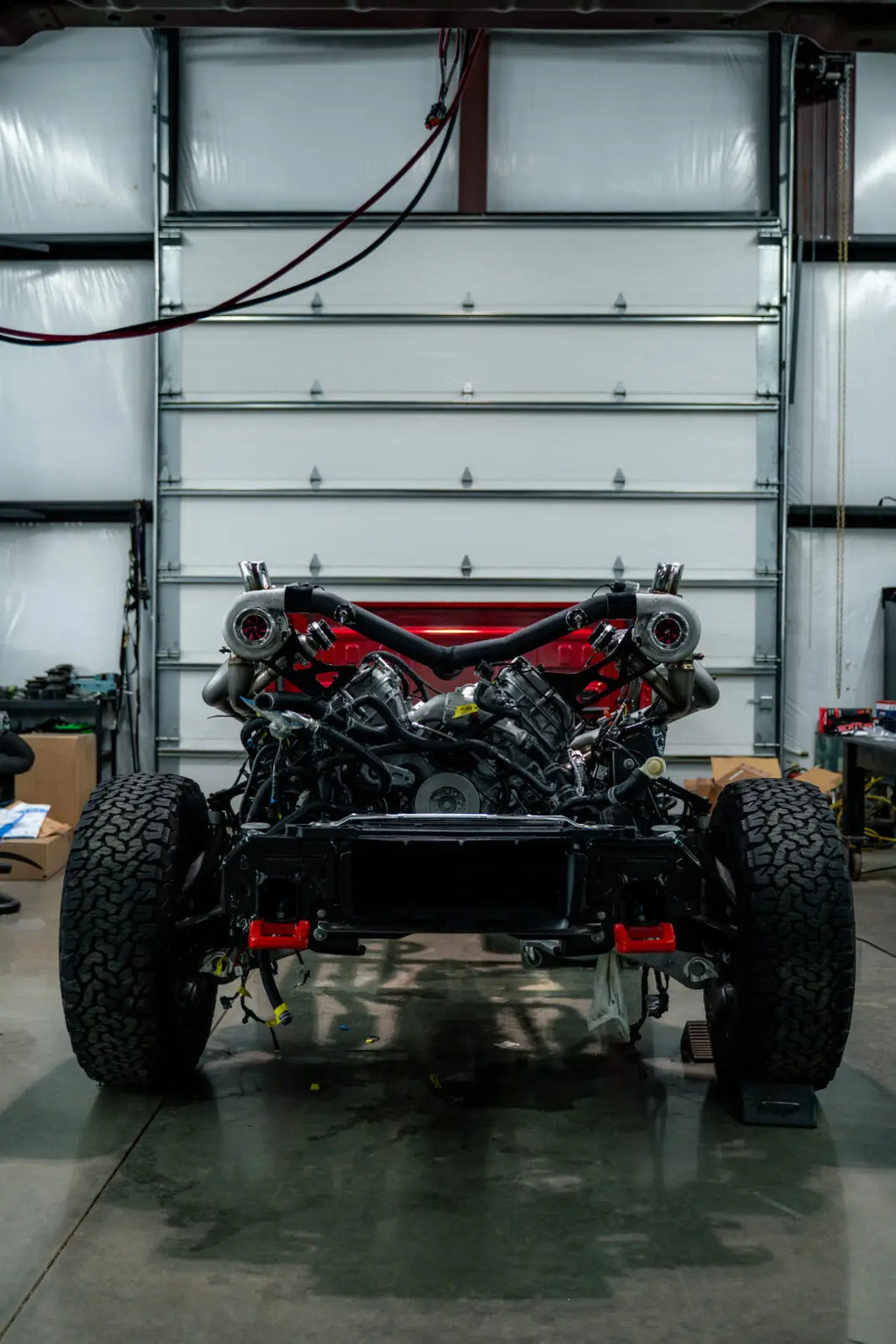 Hellion 2022+ Ford Raptor R 5.2L Top Mount “Mirror Image” Twin Turbo System