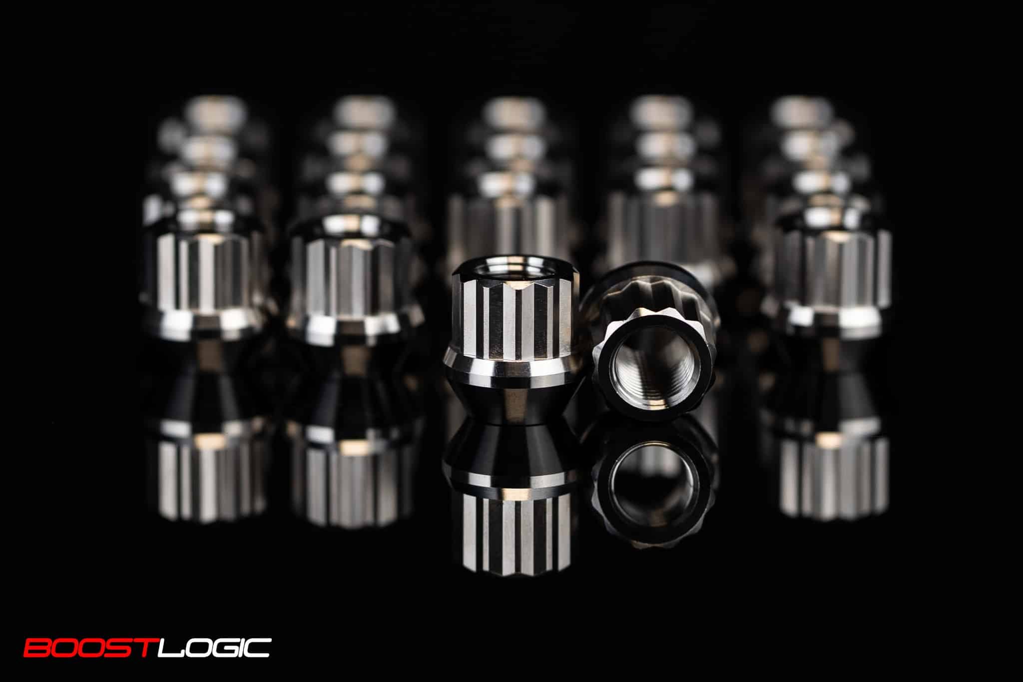 Boost Logic Huracan / R8 Titanium Acorn Style Lug Nuts Set of 20 Secondary image