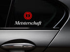 Meisterschaft Icon Decal - Transparent Background | 2 pcs