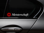 Meisterschaft Icon Decal - Transparent Background | 2 pcs
