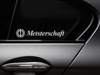 Meisterschaft Icon Decal - Transparent Background | 2 pcs