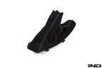 IND E9X M3 Tri-Color Stitched Alcantara E-Brake Boot - LHD