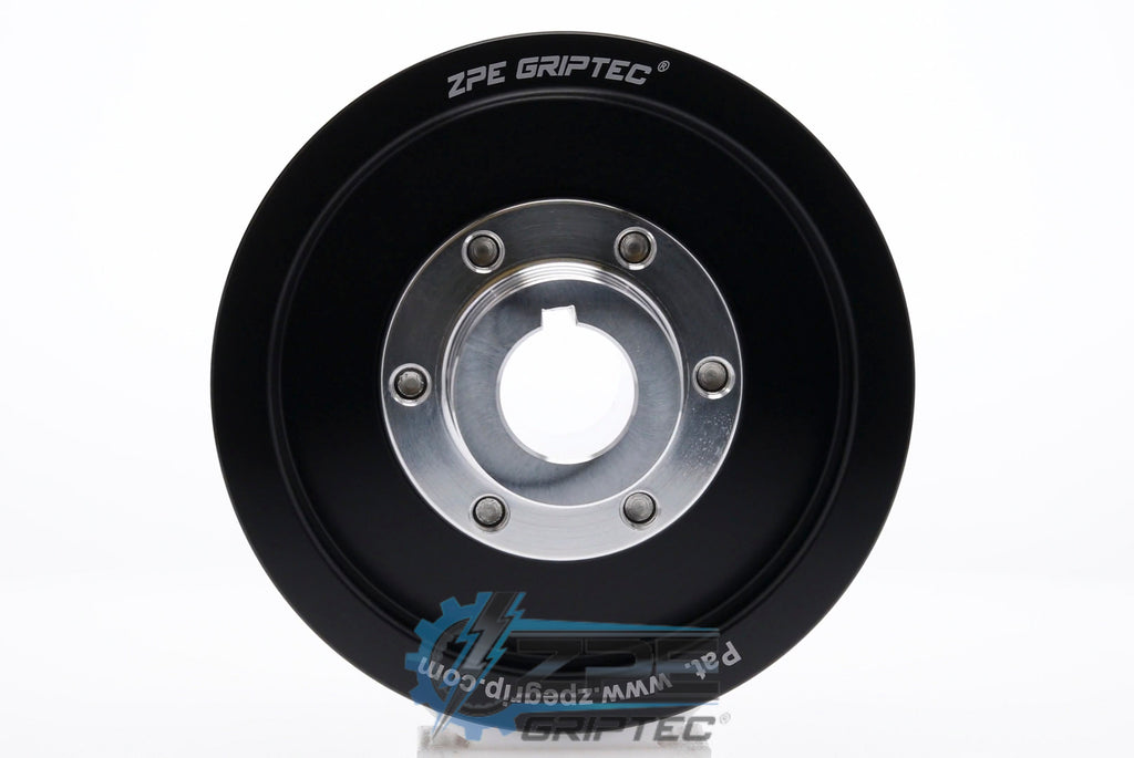 100mm 6 Rib ZPE GripTec® 2pc ESS L3 Black Pulley & Hub Kit