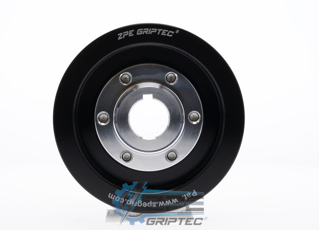 90mm 10 Rib ZPE GripTec® 2pc ESS L3 Black Pulley & Hub Kit