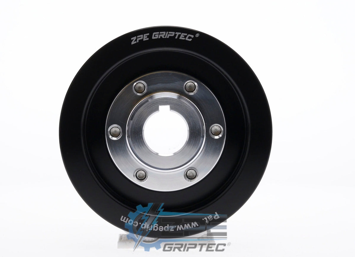 90mm 10 Rib ZPE GripTec® 2pc ESS L3 Black Pulley & Hub Kit