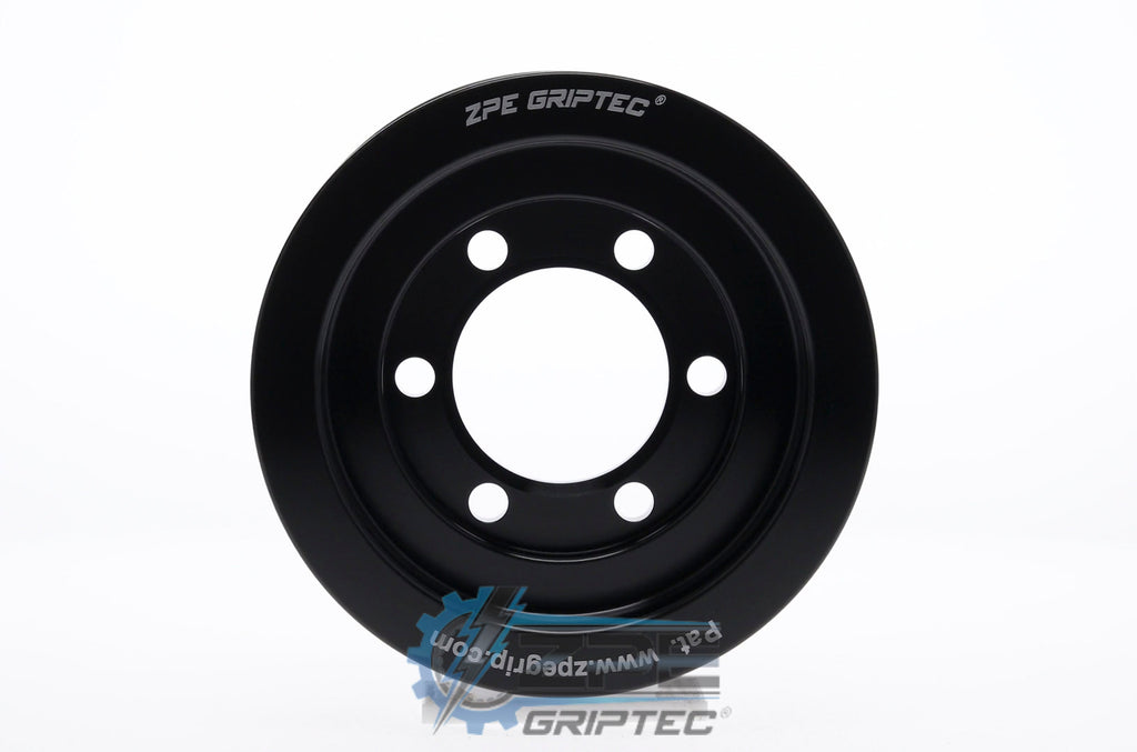 90mm 10 Rib ZPE GripTec® 2pc ESS L3 Black Pulley Only