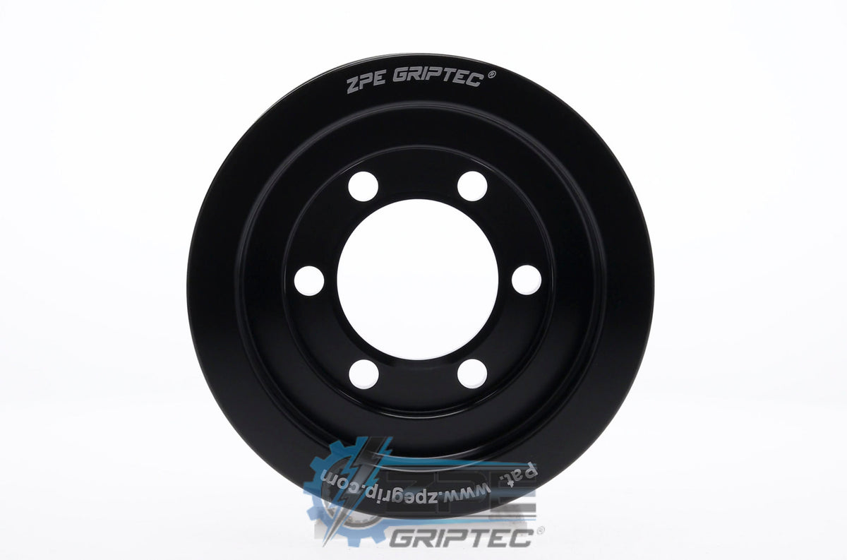 90mm 10 Rib ZPE GripTec® 2pc ESS L3 Black Pulley Only