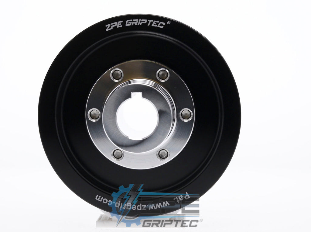 95mm 6 Rib ZPE GripTec® 2pc ESS L3 Black Pulley & Hub Kit