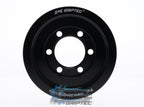 95mm 6 Rib ZPE GripTec® 2pc ESS L3 Black Pulley Only
