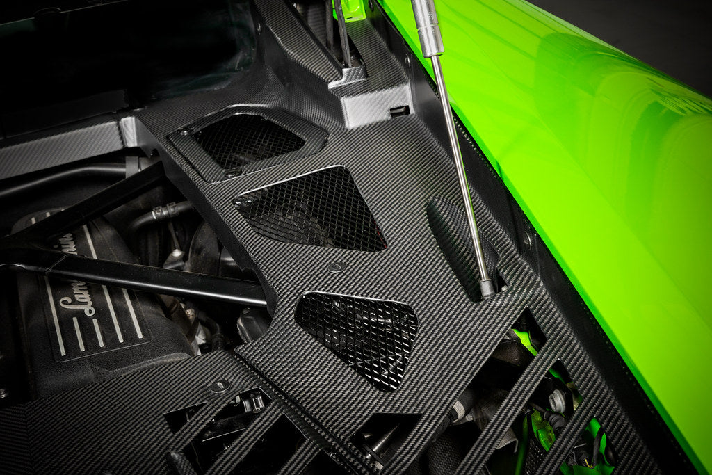 Eventuri Lamborghini Huracan Black Carbon Engine Cover Set