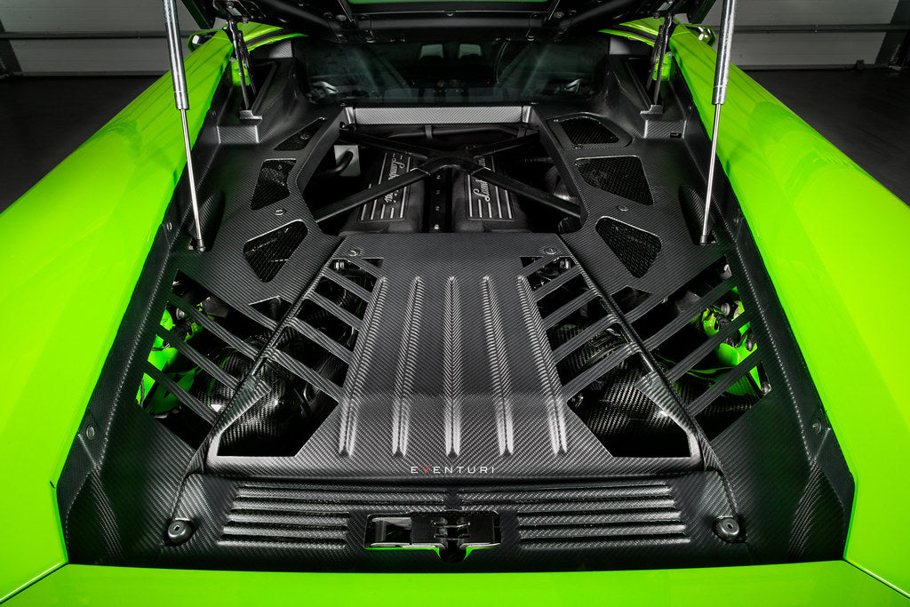 Eventuri Lamborghini Huracan Black Carbon Engine Cover Set Secondary image