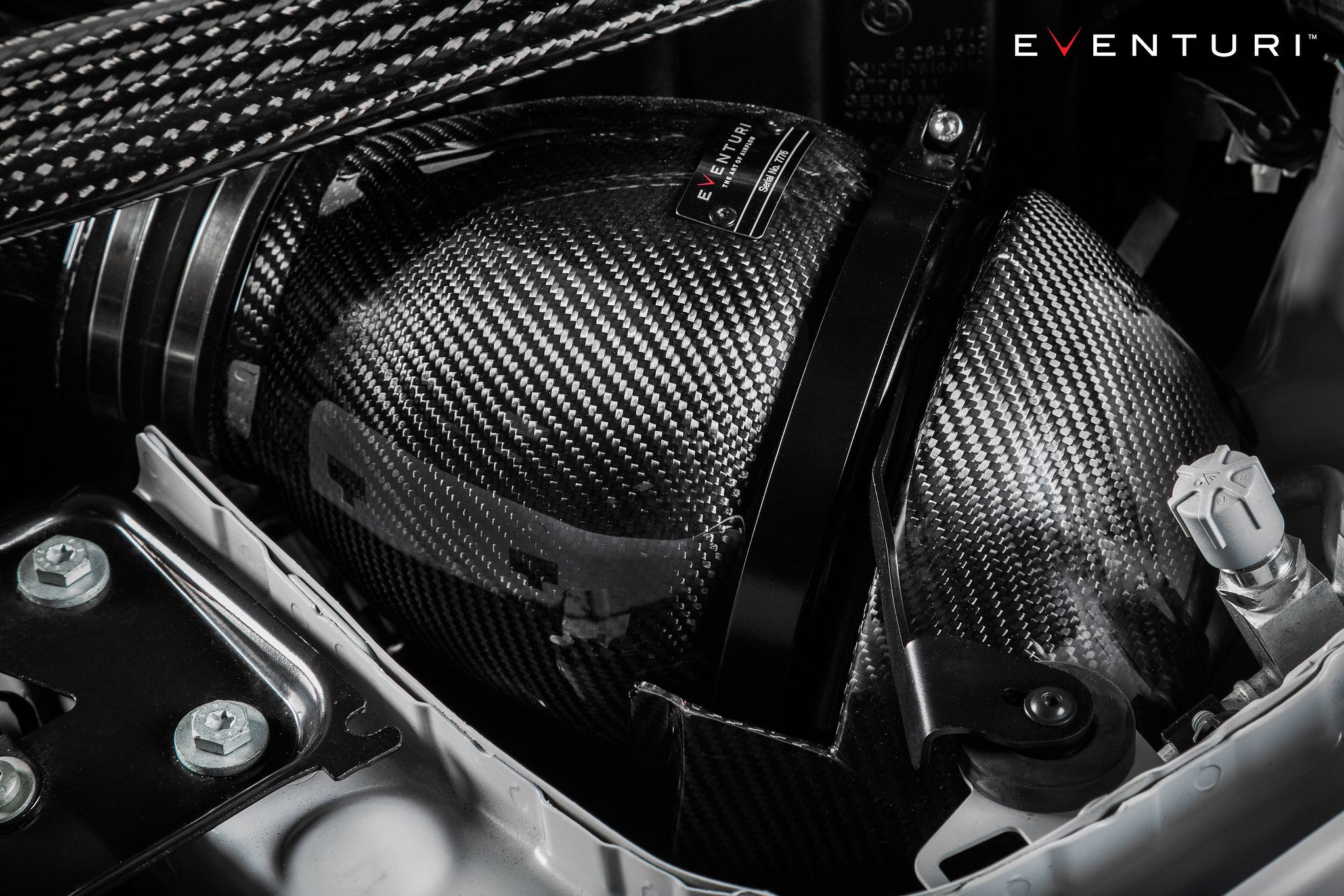 Eventuri BMW F8X M3 / M4 Black Carbon V2 Sealed Duct Upgrade Kit For V1 Secondary image