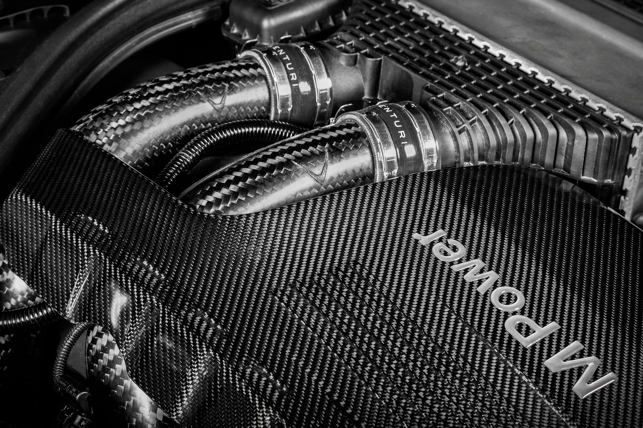 Eventuri BMW F8X M2C M3 M4 S55 Black Carbon Charge Pipe Set - Matte Secondary image