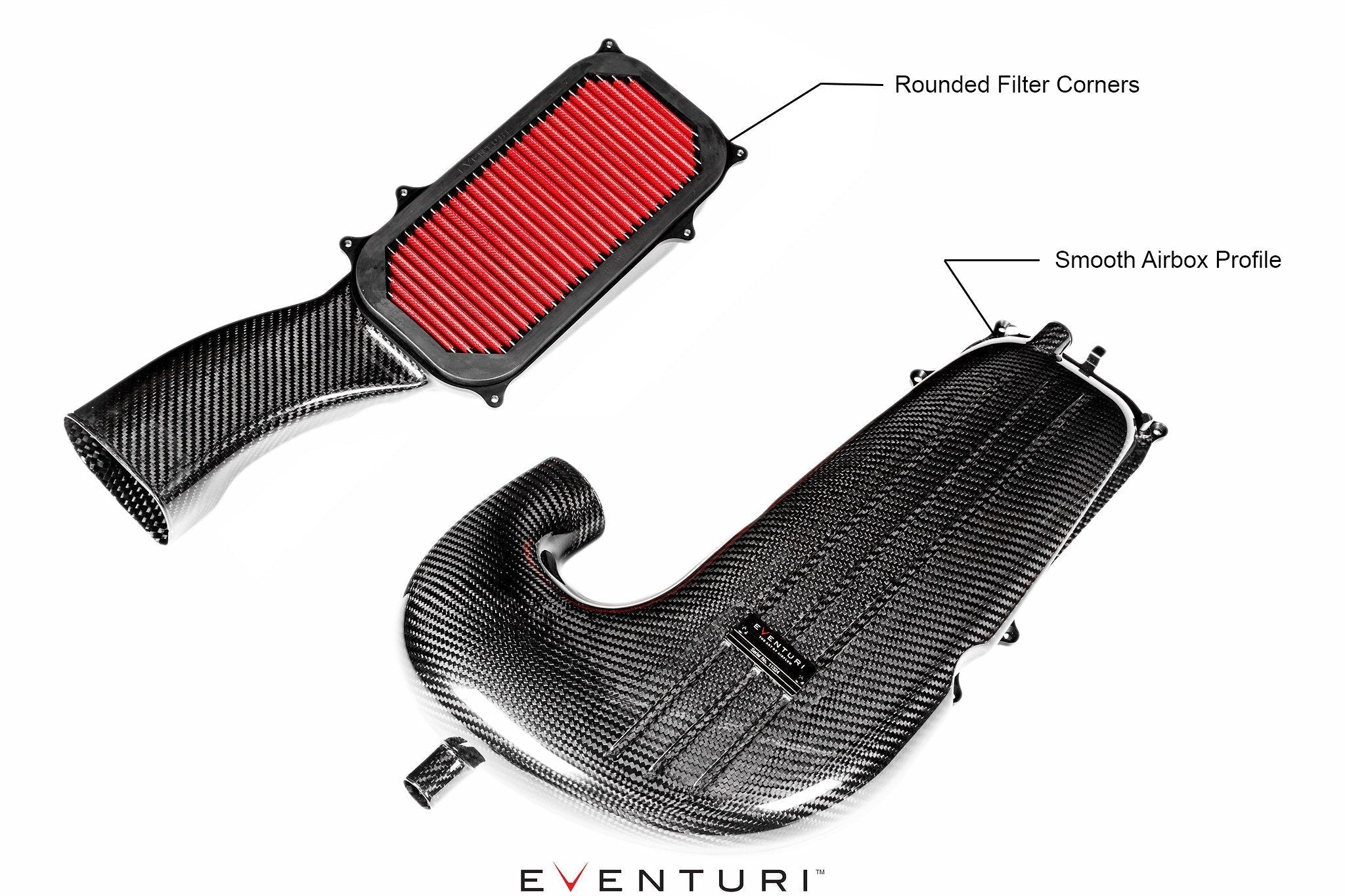 Eventuri Carbon Intake System Replacement Filter Set Mercedes C63 C63S / GLC63 GLC63S AMG - Type C Secondary image