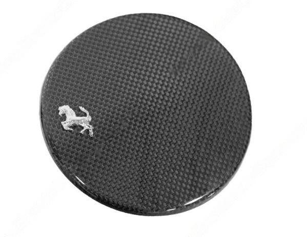 Carbon Fiber Fuel Door With Cavallino F8 Tributo Spider Ferrari