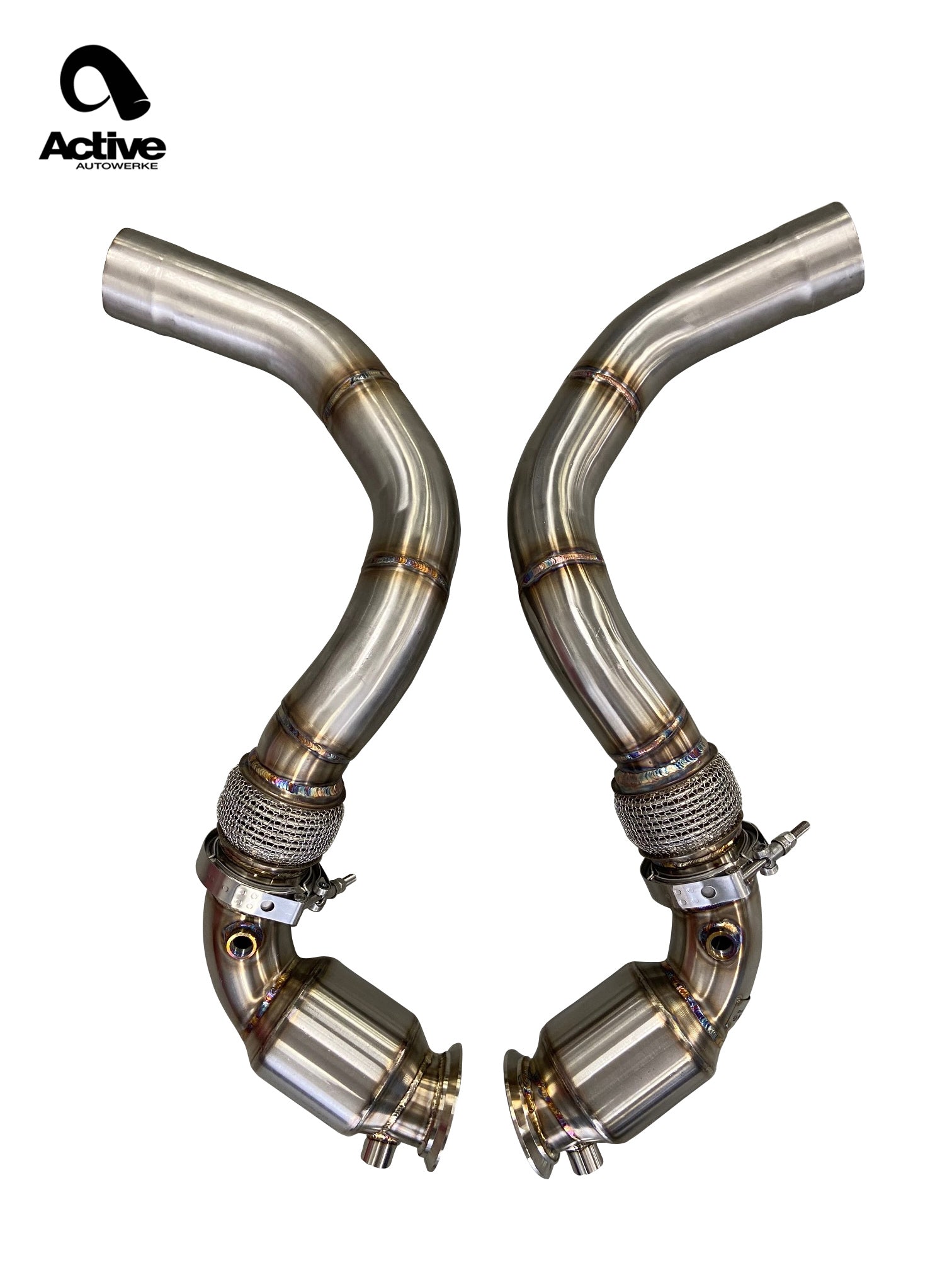 Active Autowerke F90 M5/M8 X5M/X6M Aflow Catted Downpipes Secondary image