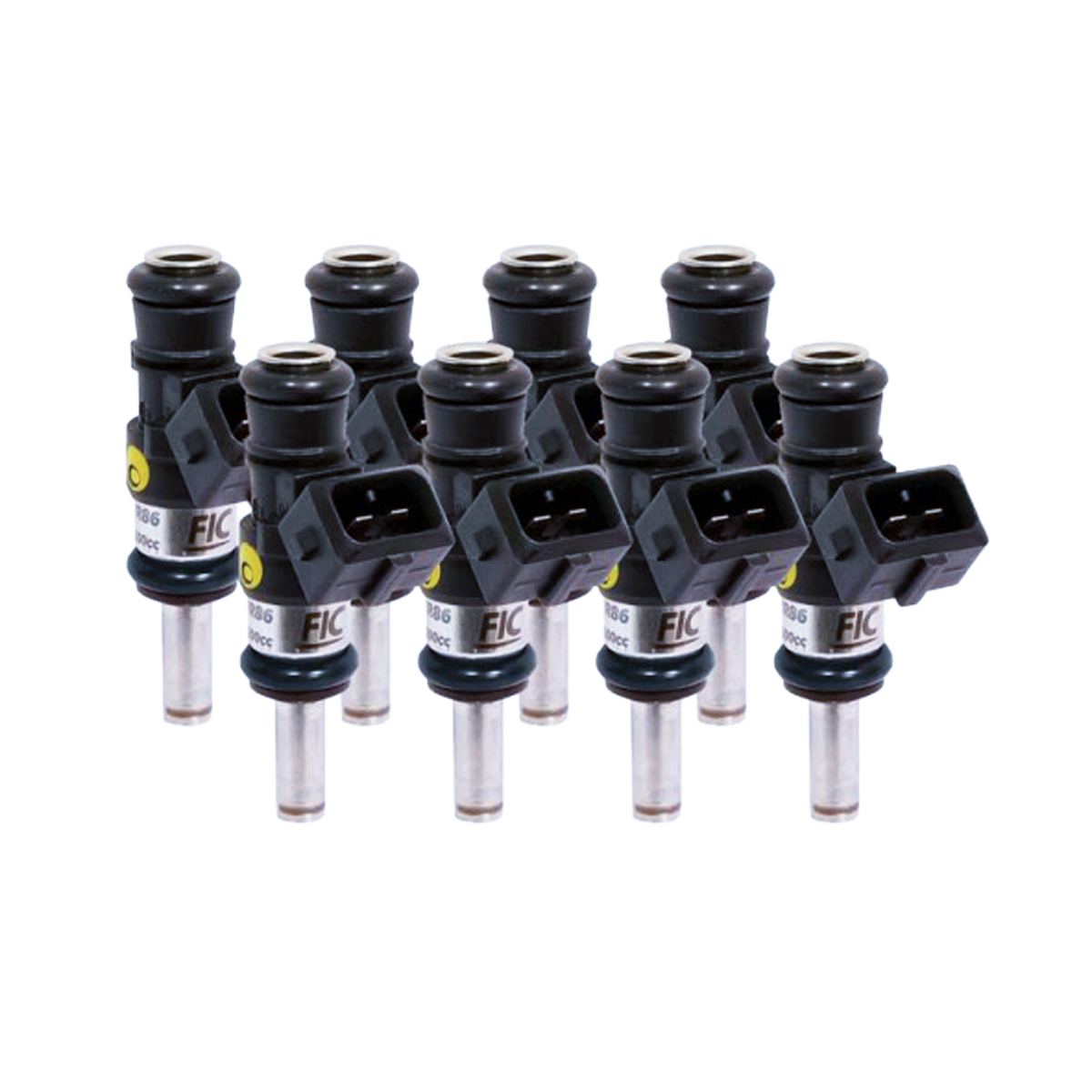 Fuel Injector Clinic Extended Tip 1090cc/min (105lb/hr) USCAR Fuel Injectors (Set of 8) Main image