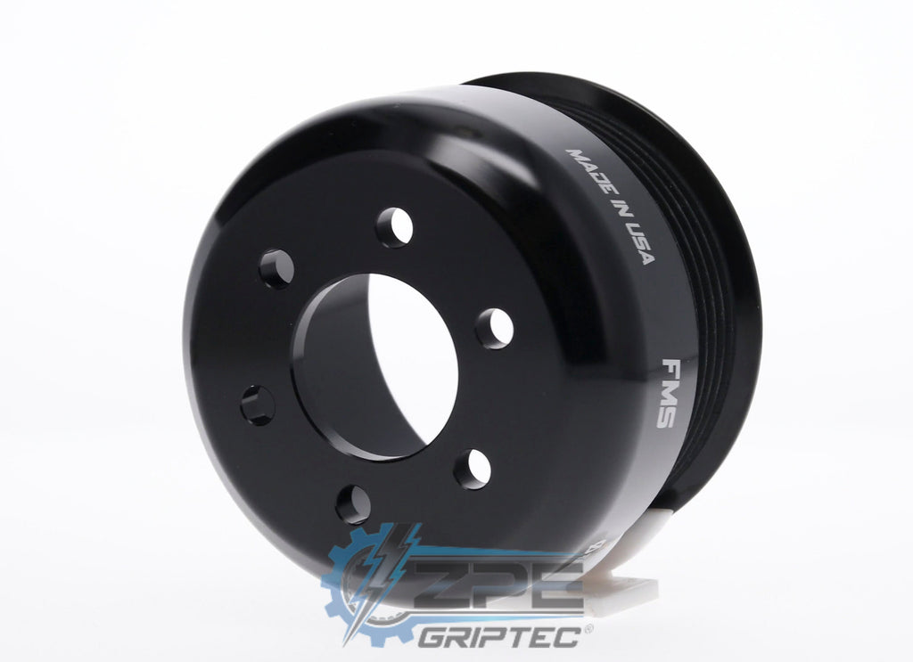 3.00" 6 Rib ZPE GripTec® 2pc FMS Ford-Roush TVS L3 Black Pulley Only