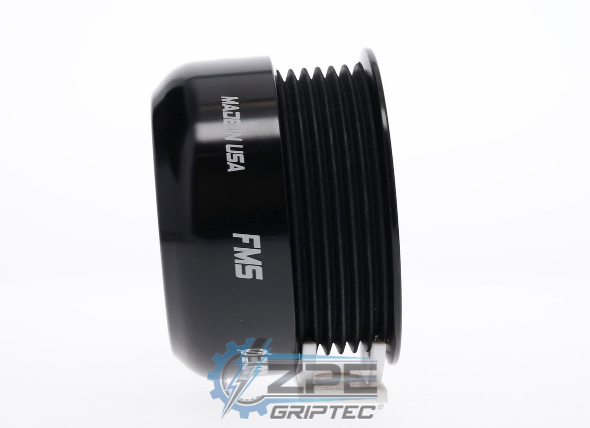 3.00" 6 Rib ZPE GripTec® 2pc FMS Ford-Roush TVS L3 Black Pulley Only