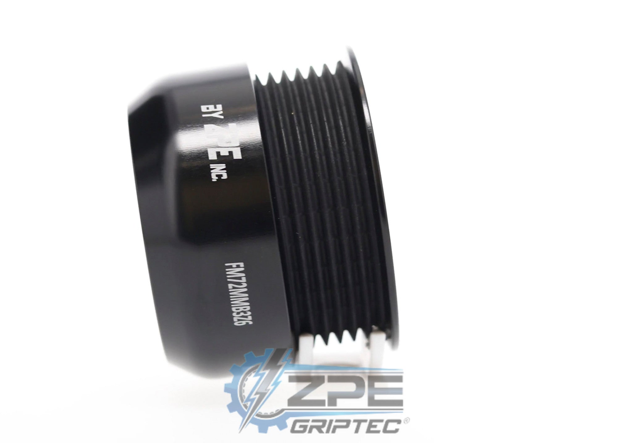 72mm 6 Rib ZPE GripTec® 2pc FMS Ford-Roush TVS L3 Black Pulley Only Secondary image