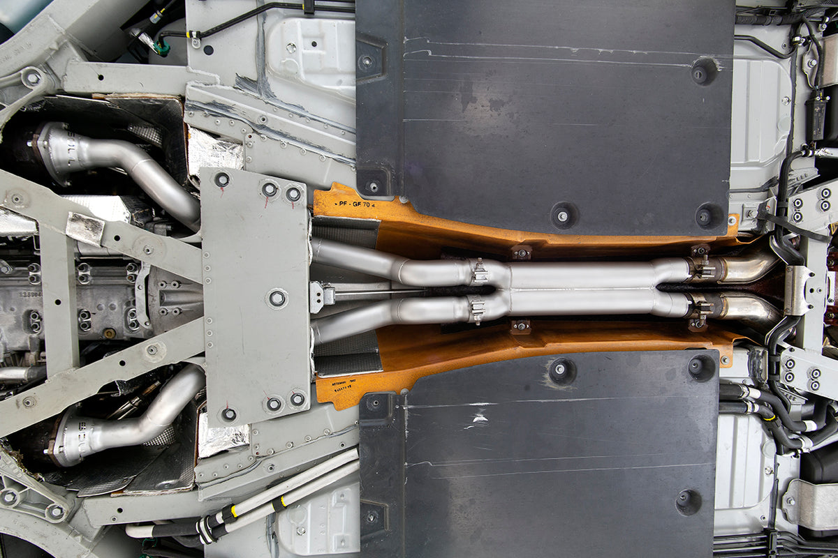 Ferrari FF / GTC4Lusso V12 SOUL Competition Downpipes and X-Chamber Midpipe Package