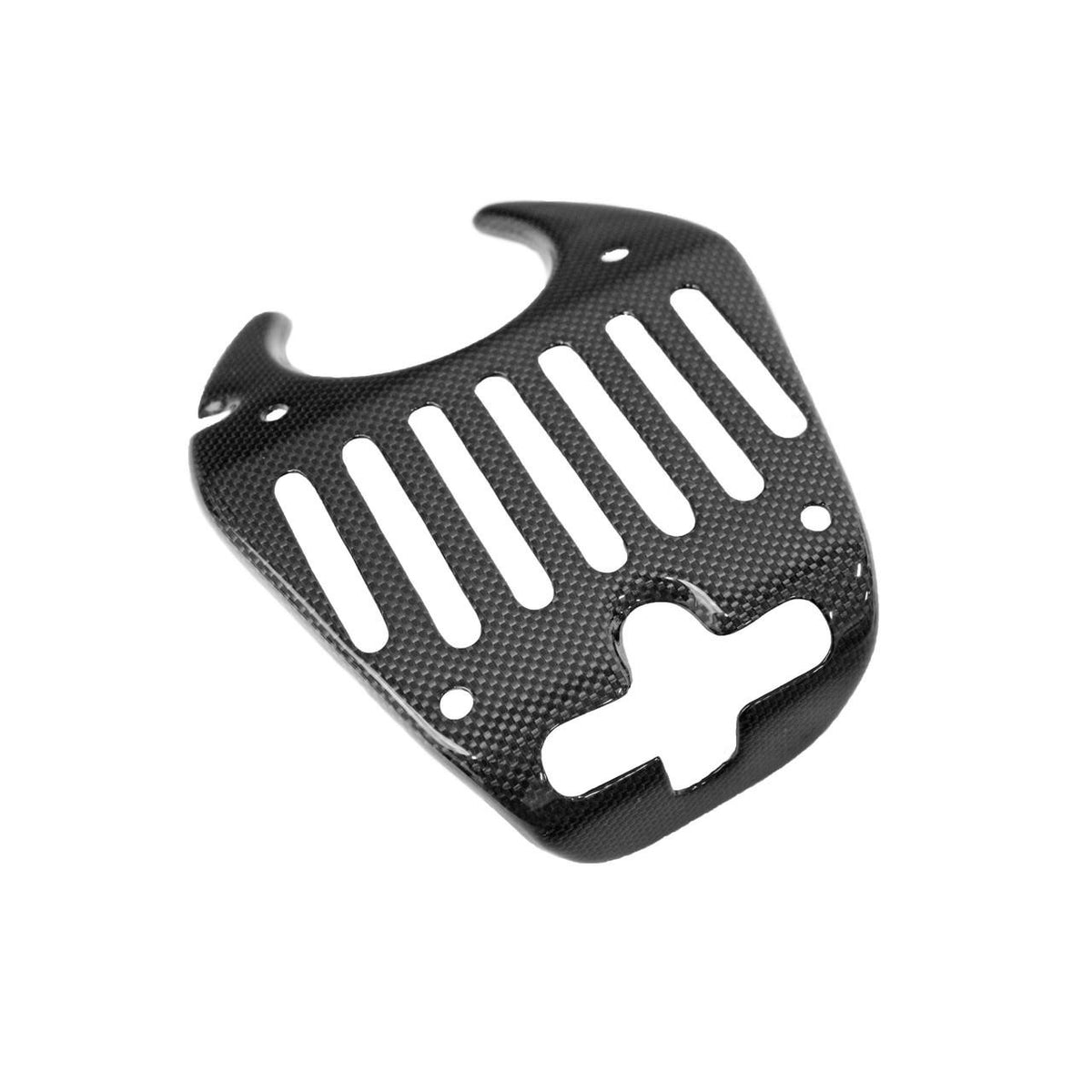 Carbon Fiber Rear Hatch Lock Cover - Ferrari 458 Italia/Spider