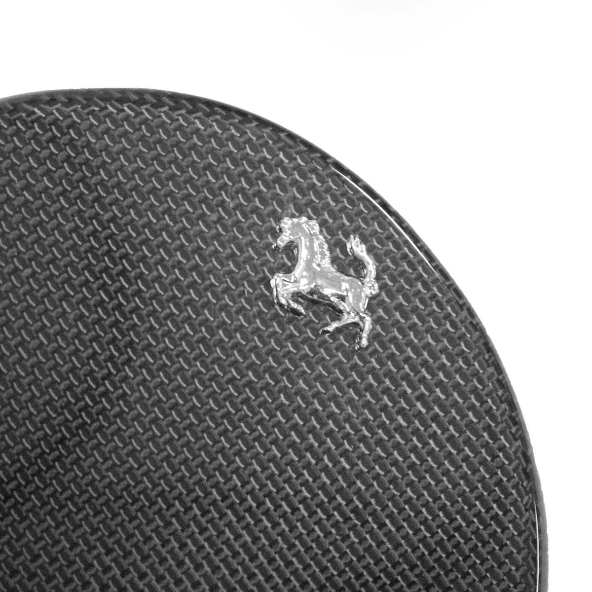 Carbon Fiber Fuel Door With Chrome Cavallino - Ferrari F12 Berlinetta