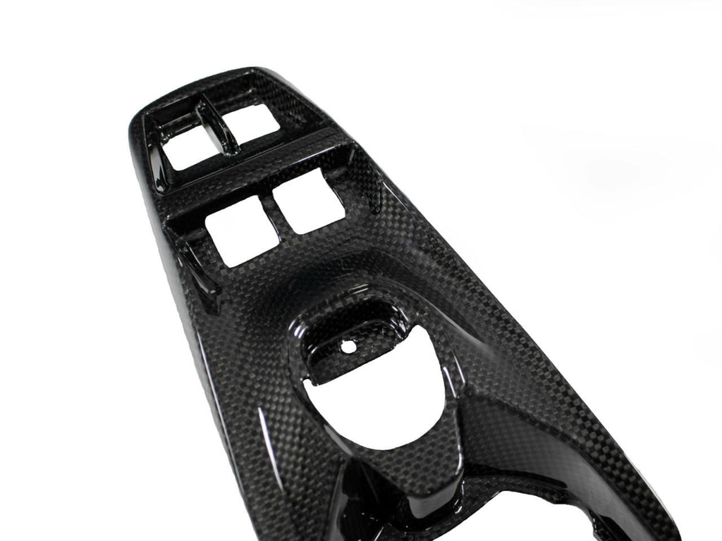 Carbon Fiber Center Console Window Switch Plate - Ferrari 488 GTB/Spider