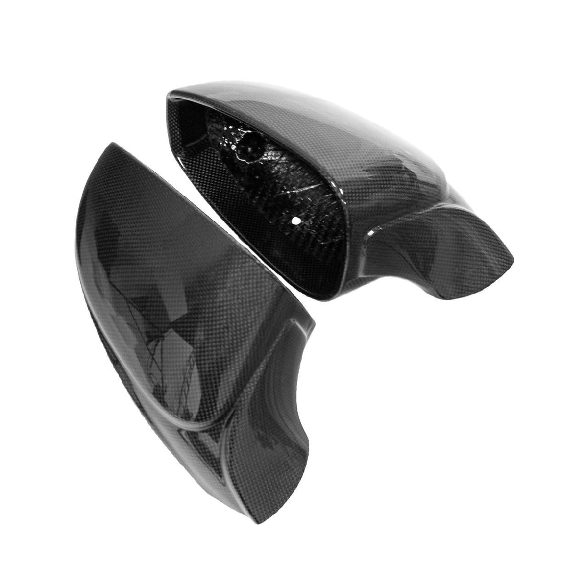 Carbon Fiber Mirror Housings With Triangle Trim - Ferrari 488 Pista