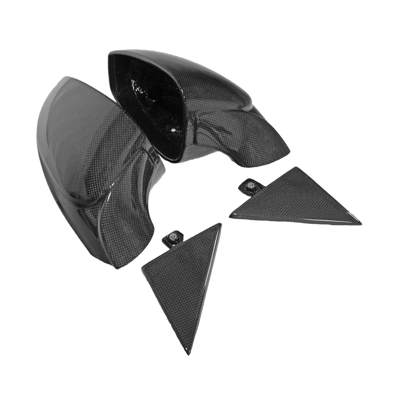 Carbon Fiber Mirror Housings With Triangle Trim - Ferrari 488 Pista Secondary image
