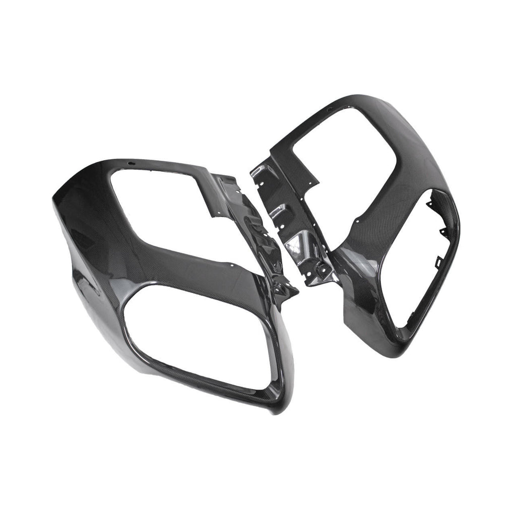 Carbon Fiber Rear Exhaust Outlet Trim Panels - Diffuser 812 Superfast Ferrari