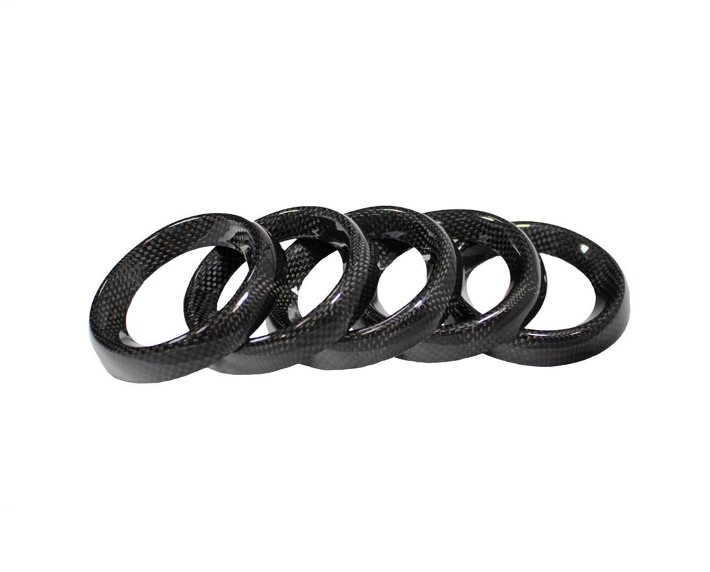 Carbon Fiber Vent Ring Covers - Ferrari 360