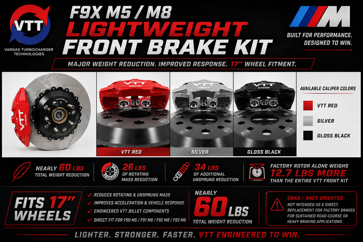 VTT F9X M5/M8 Ultimate Lightweight Front + Rear Brake Package