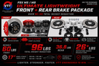 VTT F9X M5/M8 Ultimate Lightweight Front + Rear Brake Package