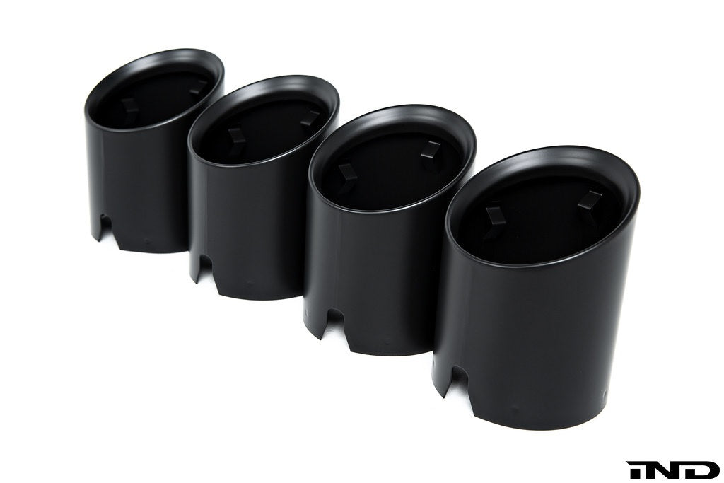 IND G8X M2 / M3 / M4 Matte Black Coated Exhaust Tip Set Secondary image