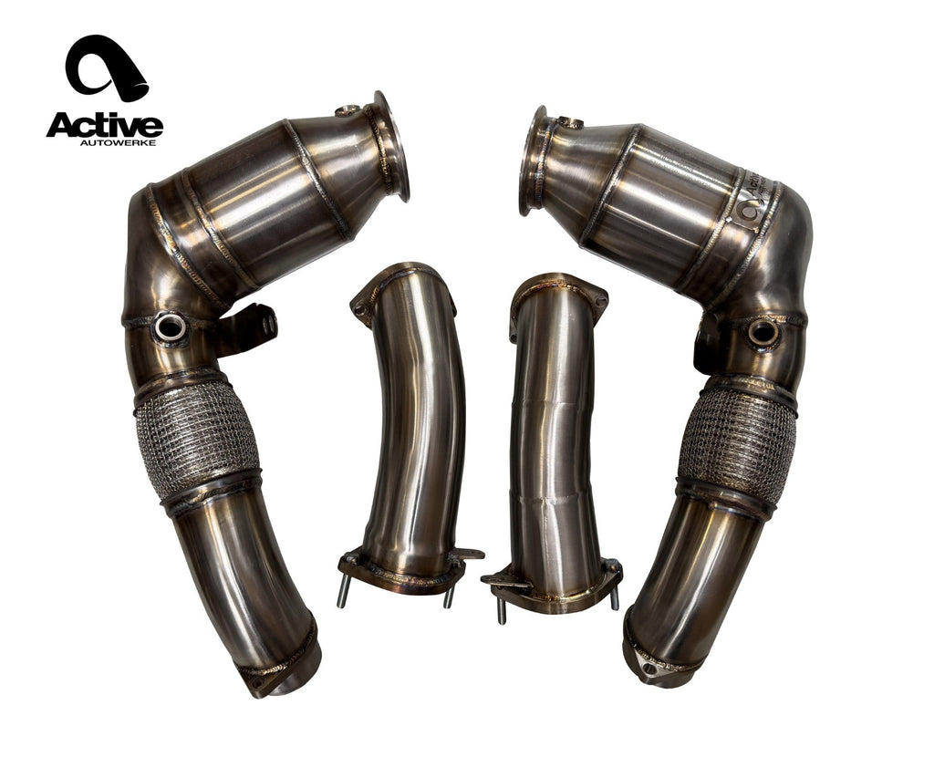 Active Autowerke S68T AFlow Catted Downpipes for x-body