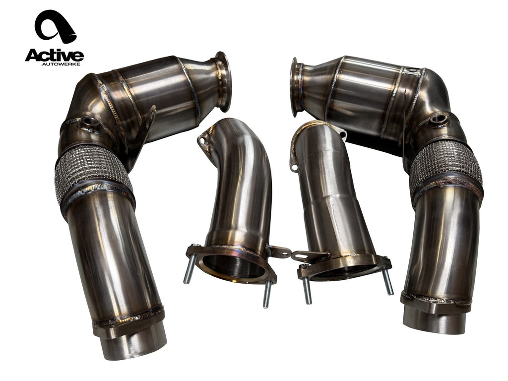 Active Autowerke S68T AFlow Catted Downpipes for x-body