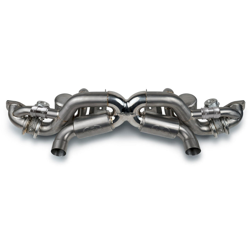 Fabspeed Porsche 718 GT4 RS Titanium Valved X-Pipe Cat-Back Exhaust System (2022+)