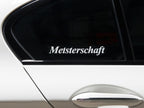 Meisterschaft Decal - Transparent Background | 2 pcs