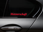 Meisterschaft Decal - Transparent Background | 2 pcs