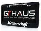 Meisterschaft License Frame + GTHAUS License Plate Package