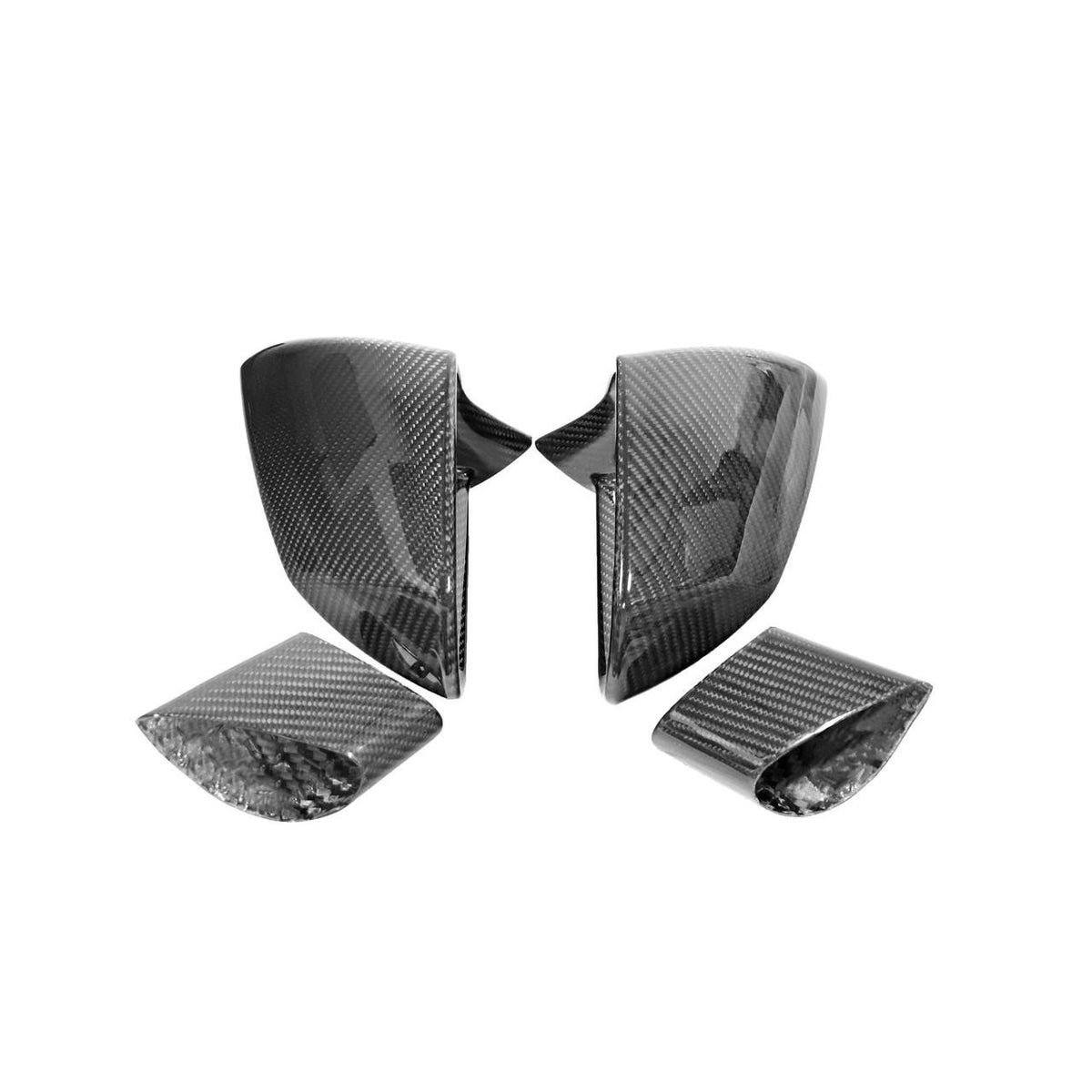 Carbon Fiber Mirror Replacements With Bases - Lamborghini Gallardo