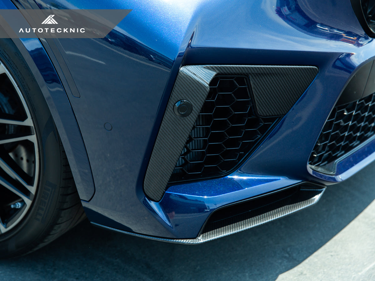 AutoTecknic F95 Pre-LCI X5M Dry Carbon Bumper Trim Set Secondary image