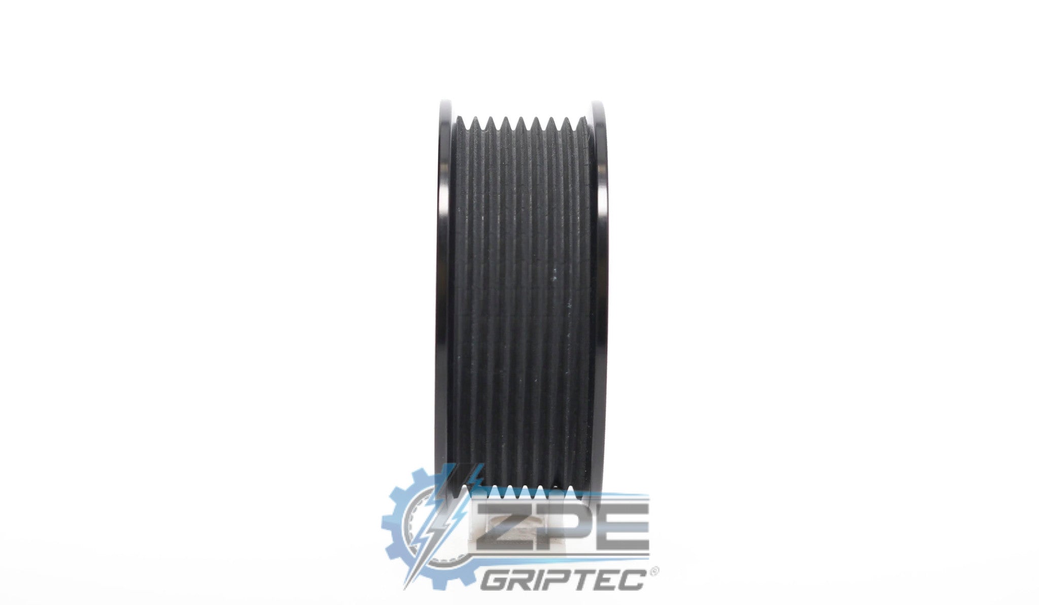 90mm 8 Rib ZPE GripTec® 2pc Magnuson Heartbeat TVS L3 Black Pulley Only Secondary image