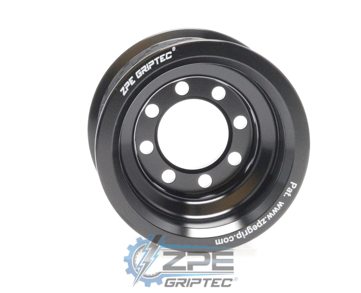 2.80" 10 Rib ZPE GripTec® 2pc HellCat L2V Black Pulley Only