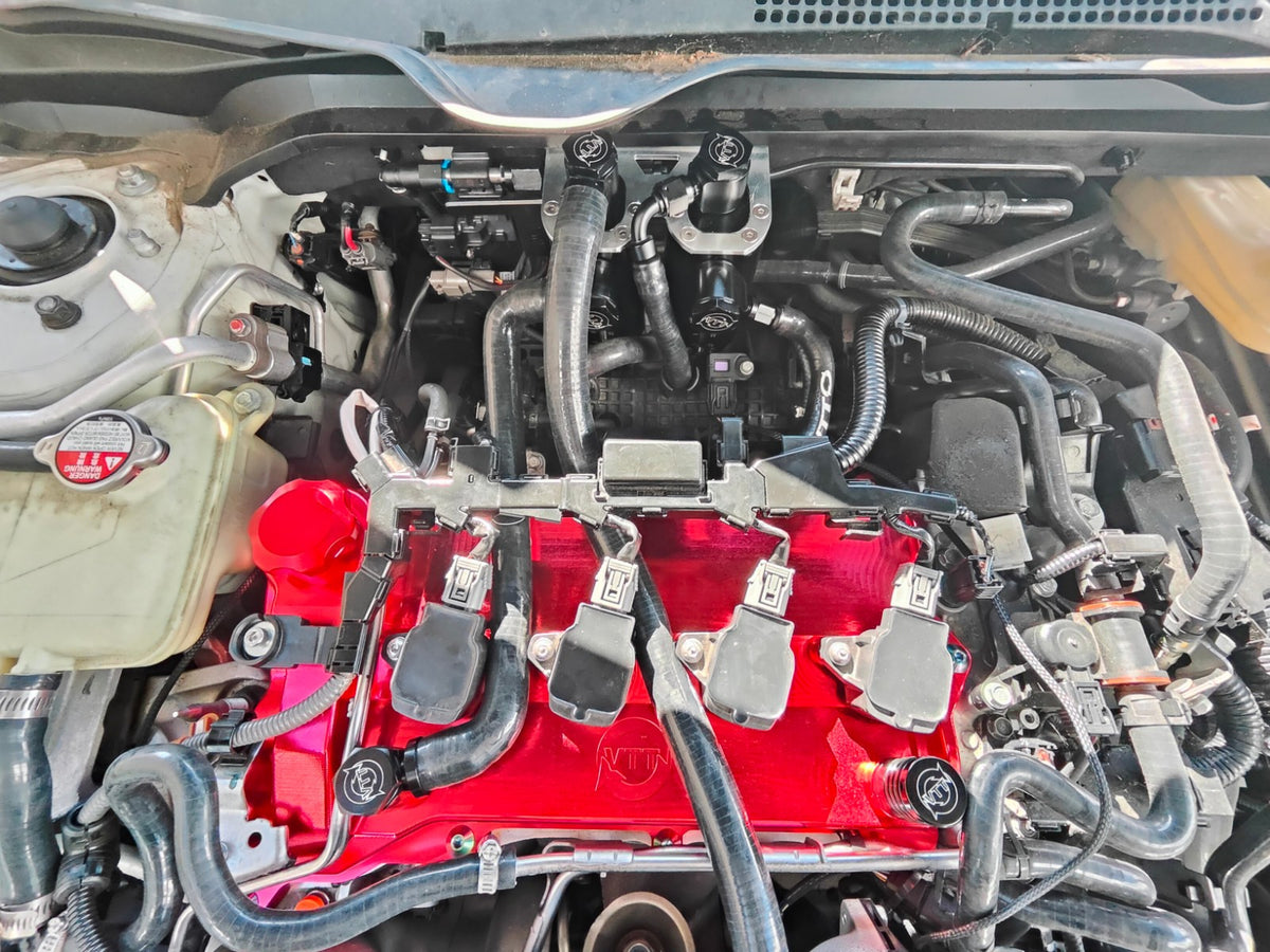 VTT 10th Gen Civic Billet Valve cover, and Dual Catch can kit