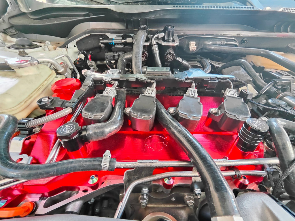 VTT 10th Gen Civic Billet Valve cover, and Dual Catch can kit