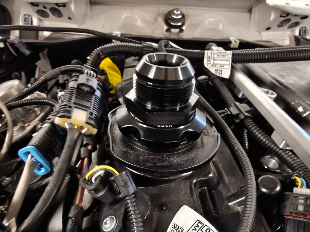 VTT Billet High-Flow Oil Cap Vent Adapter For BMW Gen 2 B58TU, S58, B48 & B46 Engines