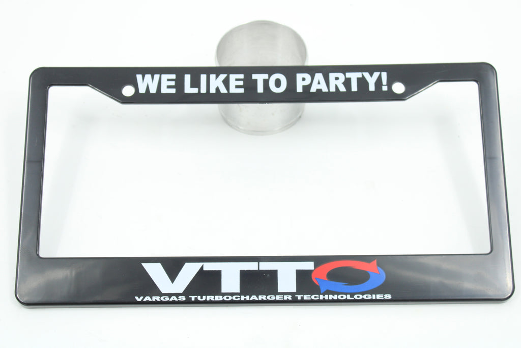 VTT “WE LIKE TO PARTY” License plate bracket