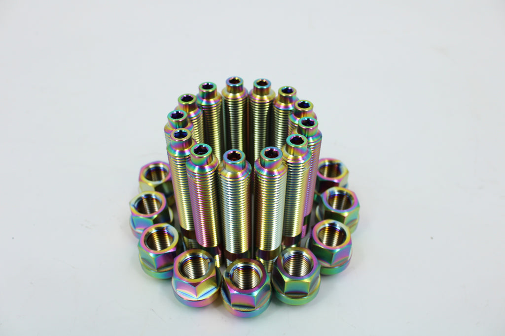VTT M14/M12 Titanium Wheel Stud kits